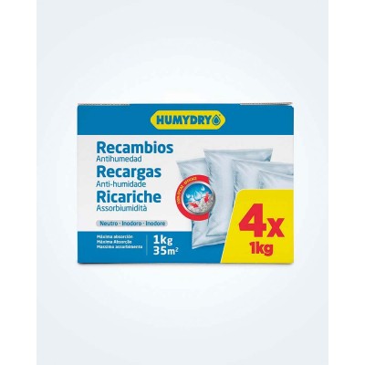 Humydry Recargas Anti-humidade 4x1kg