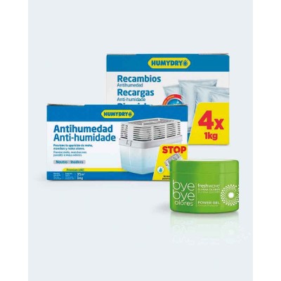 Humydry e Freshwave: Lote Anti-humidade e Neutralizador de Odores