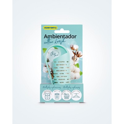 Humydry Clip ambientador Cotton Fresh Clip ambientador para pendurar.