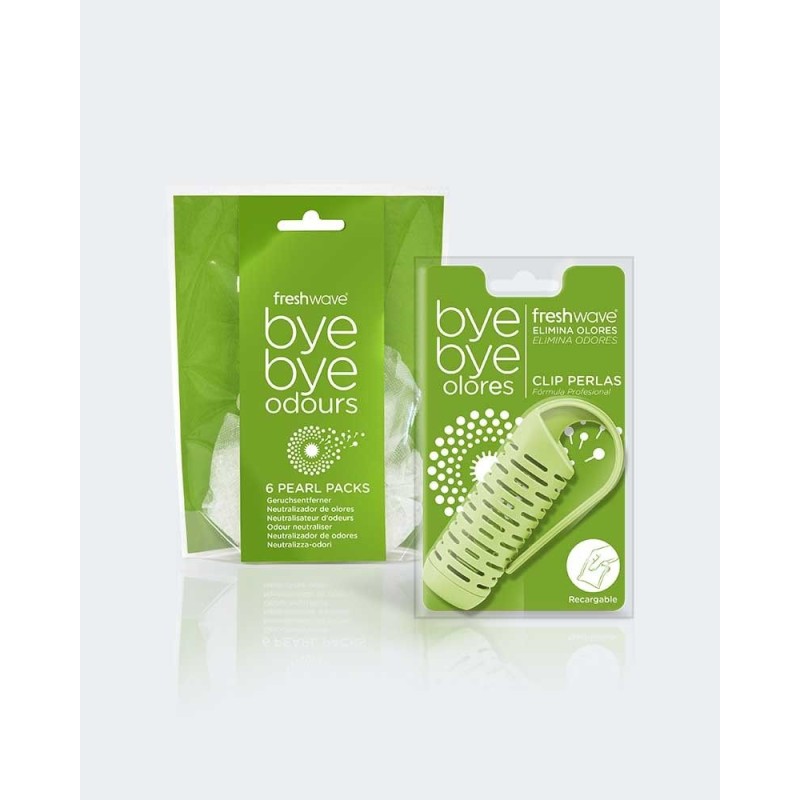 Lote Clip + Pacote de Drageias Neutralizadoras de Odores Freshwave Bye bye Odores