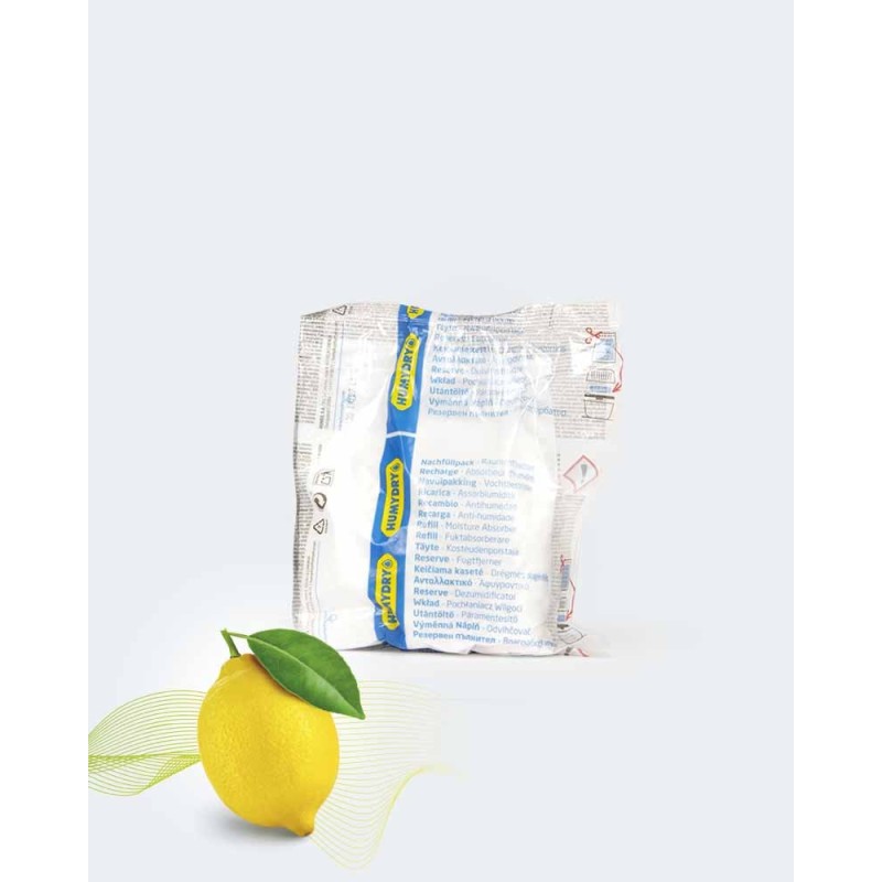 Lote Humydry 6 recambios antihumedad 450g para deshumidificador aroma limón