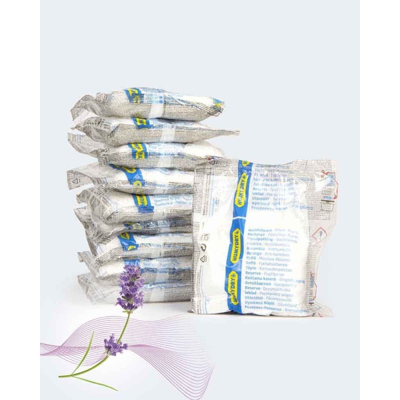 Lote Humydry 10 Recargas 450g aroma de lavanda