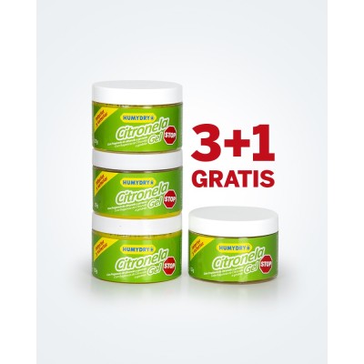 Pack Humydry Gel Citronela-STOP 125 GR. (3+1 grátis)