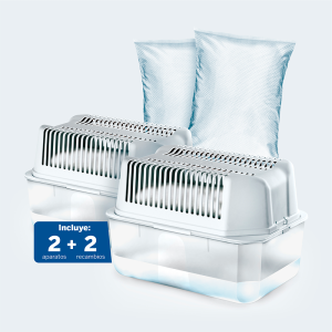 Lote 2 Desumidificadores Humydry 1kg + 2 Recargas