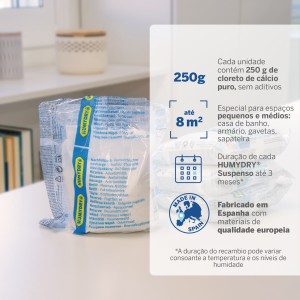 Lote 6 Recargas Anti-humidade Humydry 250g