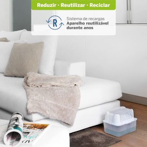 Lote 2 Desumidificadores Humydry 1 kg + 2 Recargas
