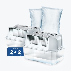 Lote 2 Desumidificadores Humydry 1kg + 2 Recargas