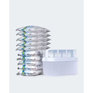 Lote de 10 Recargas de 1 kg + Desumidificador Premium de 1000 g