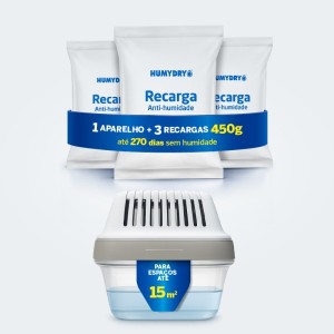 Lote Humydry Premium Plus 500g + 3 recargas