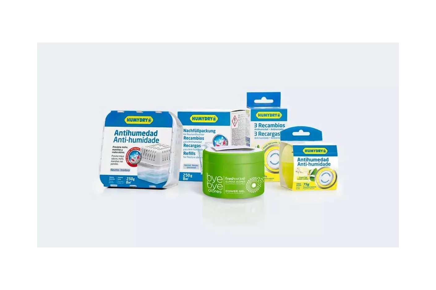 Novos lotes de produtos contra a humidade e os odores